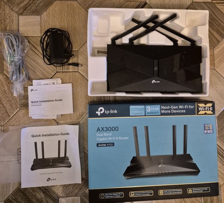 Router Wireless Gigabit TP-LINK Archer AX3000 AX50 Wi-Fi 6  in cutie