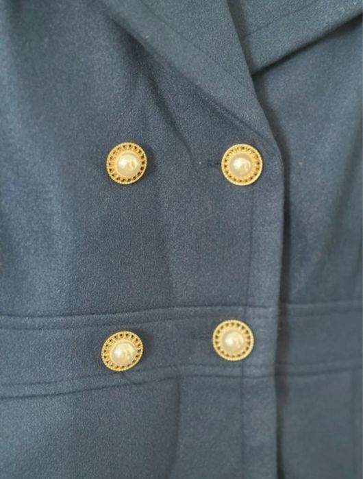 Palton dama bleumarin