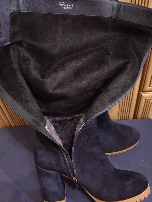 Сапоги зимние велюр