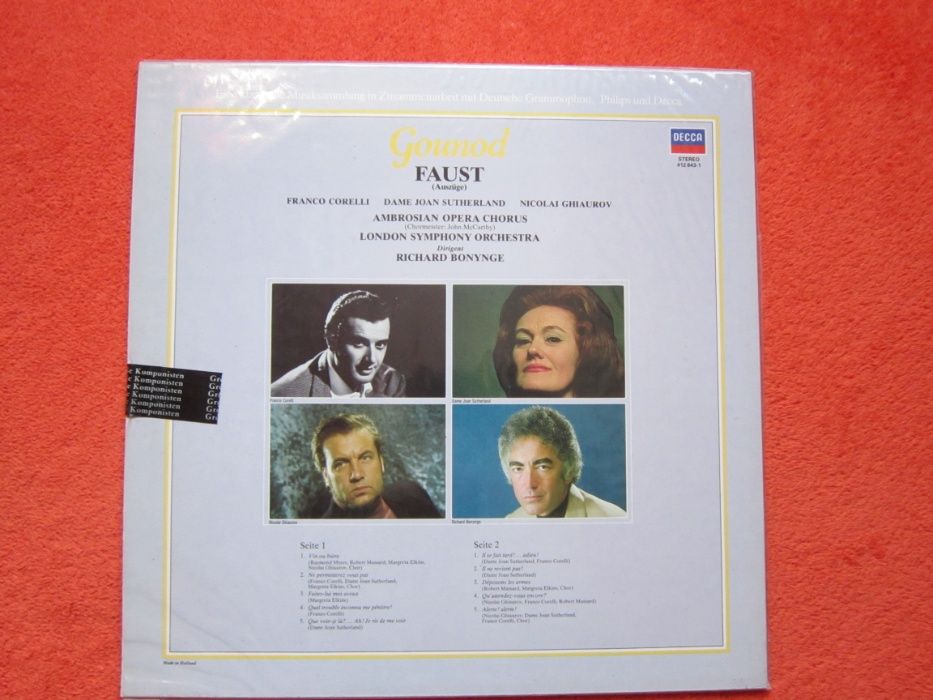 cadou rar Gounod‎ Faust Nicolai Ghiaurov,Joan Sutherland,FrancoCorelli