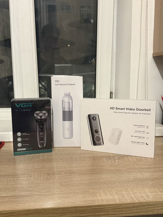 Пылесос, бритва, дверной звонок