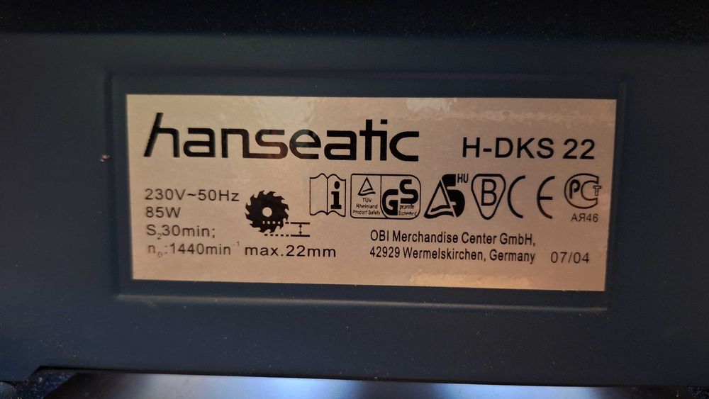 Ferăstrău traforaj electric de banc Hanseatic