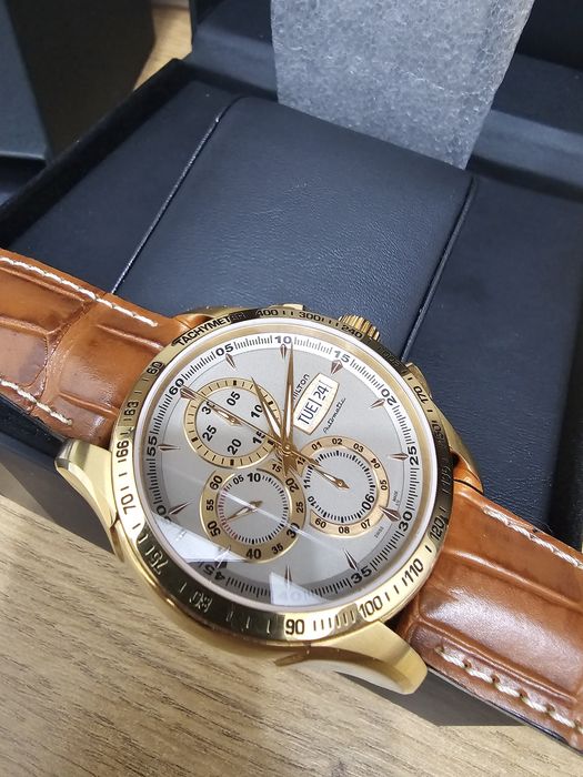 Vând ceas Hamilton Jazzmaster Lord H328362551 Gold  Valjoux 7750 Safir