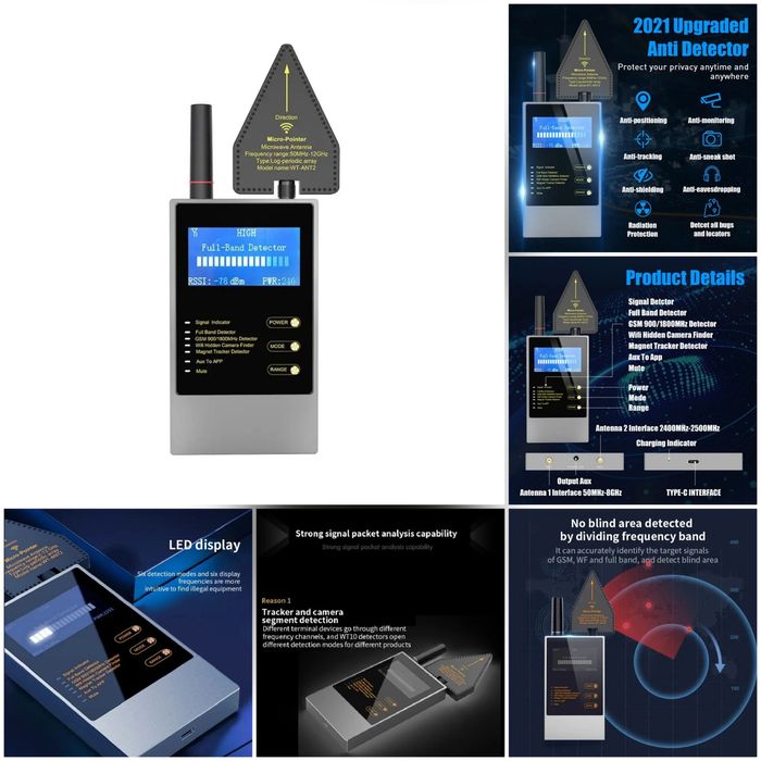 Универсал сигнал детектори ва электромагнит майдон аниқлагич