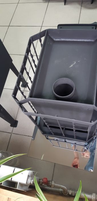 Банная печь "Копеечка с сеткой "