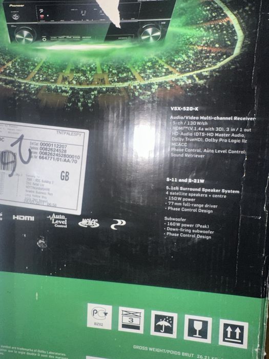 Pioneer komplekt prodoetДомашний кинотеатр с Музикальньм проигрьватель