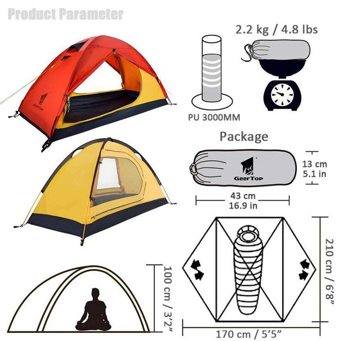 Палатка одноместная GearTop