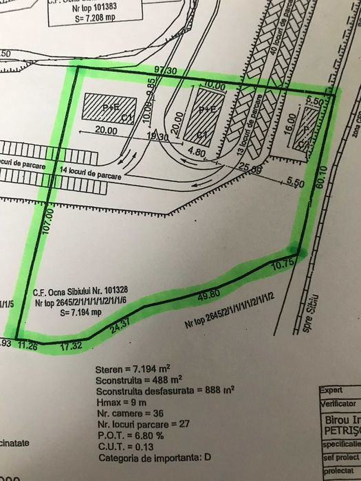 DOMENIU TURISTIC 14.500 m / PENSIUNI + camping in statiunea Ocna Sibiu