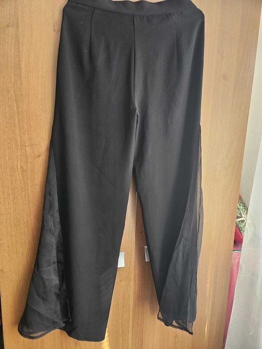 Pantaloni de ocazie largi voal