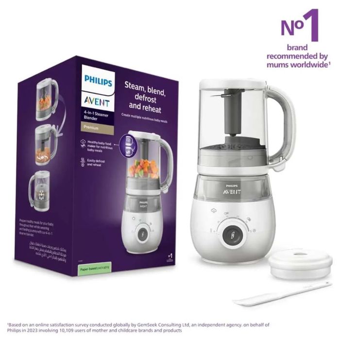Philips Avent 4-в-1 — пароварка и блендер для детского питани