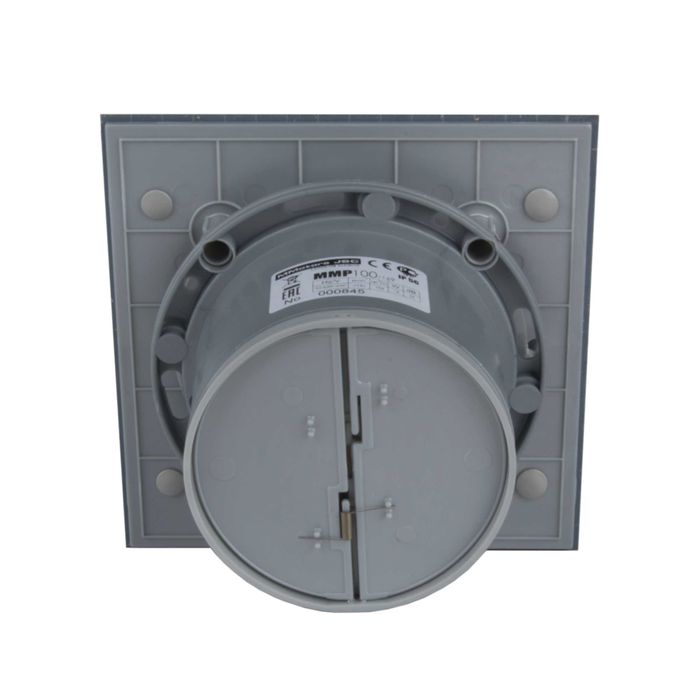 Вентилатор за баня дизайн. стъкло Хром Фолио Турбо дебит 169м3/ч