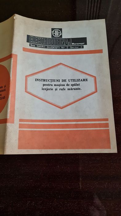 Brosuri vechi romanesti ,electrocasnice, Peco ,