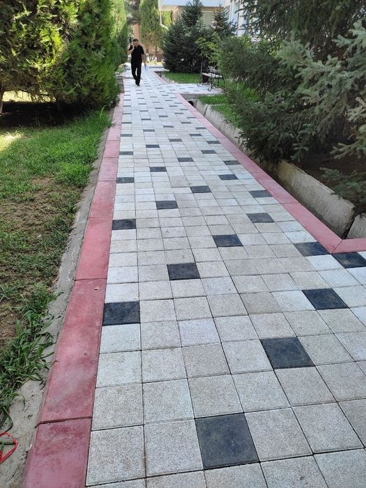 Брусчатки Каменный ковёр Травертин Гранит