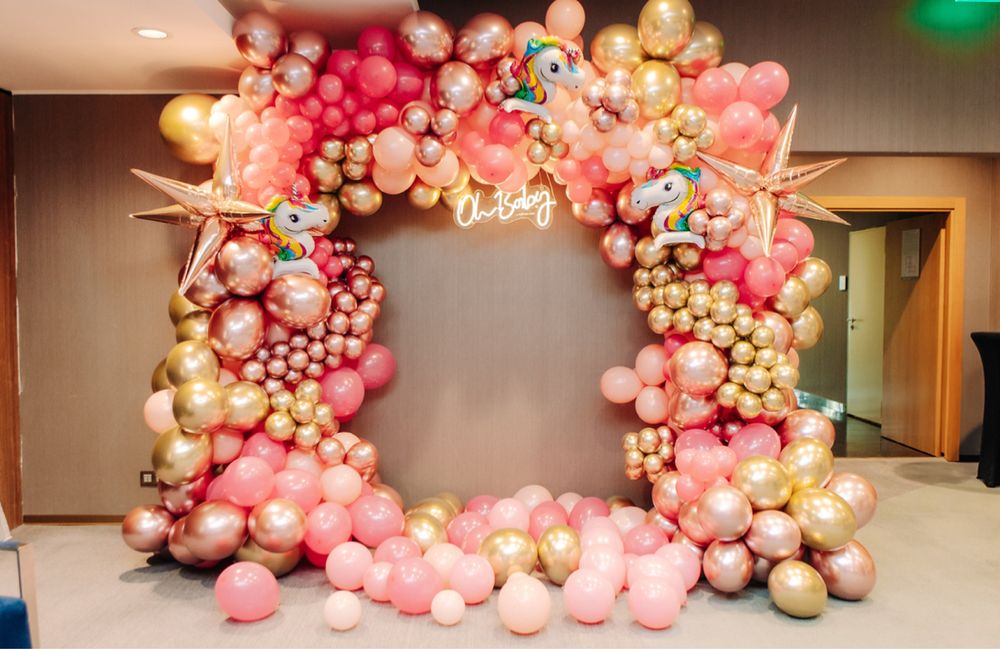 Decor baloane eveniment botez/nunta/zi de nastere