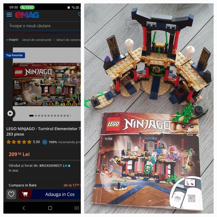 Lego ninjago  71745 technic tractor 42136