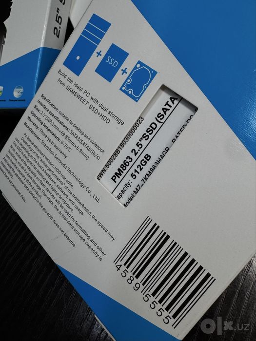 SSD SATA 128/256/480/512GB/1TB