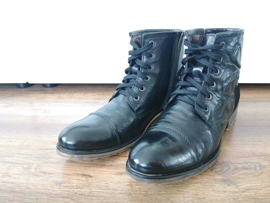 Ghete din piele, culoare - negru