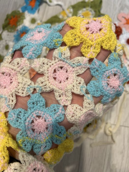 Косынки платки вязаные 6 штук набор