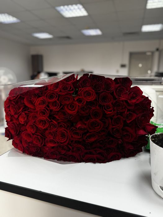 Продам огромный свежий букет роз