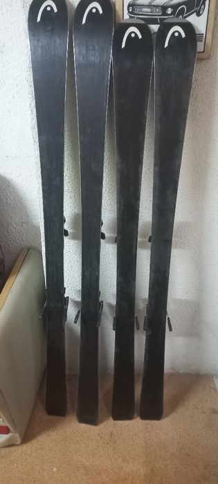 Ски HEAD 163 см и 156 см,радиус 12 и 11,4.в добро състояние.