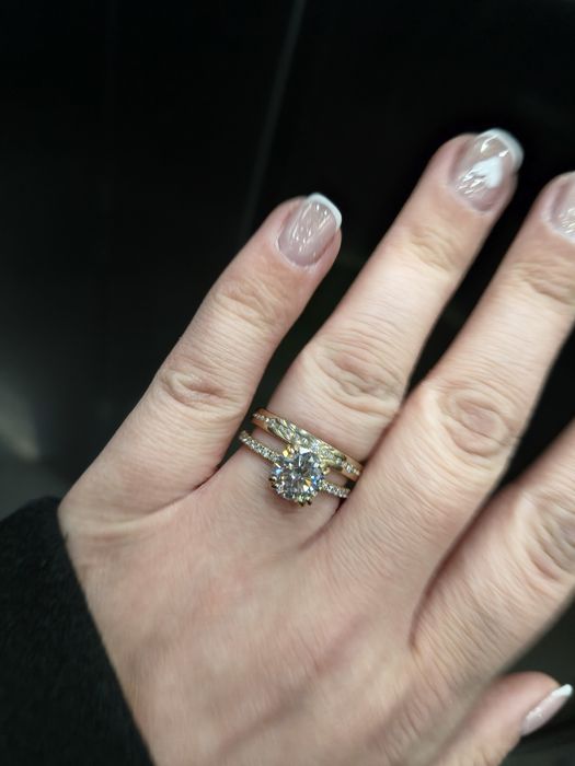 Inel Logodnă Aur Galben 14K (585) cu Moissanite Premium 2.0ct