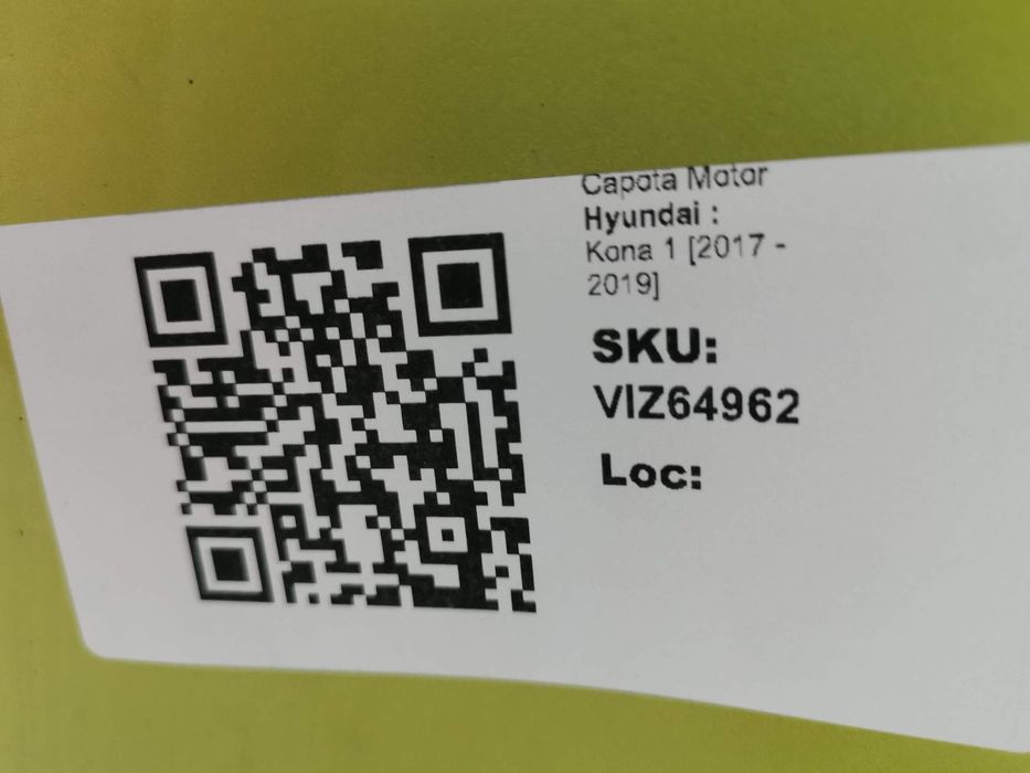 Преден капак Хюндай Кона 1 / Hyundai Kona 1 Оригинален Повреден