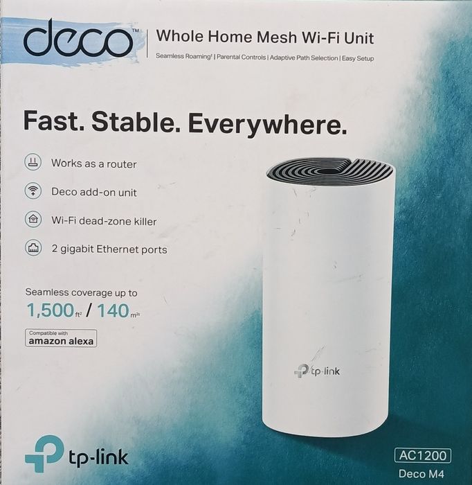 Без торга! За 400 000! Wi-Fi-роутер AC1200 Deco M4 (1 шт.), б/у