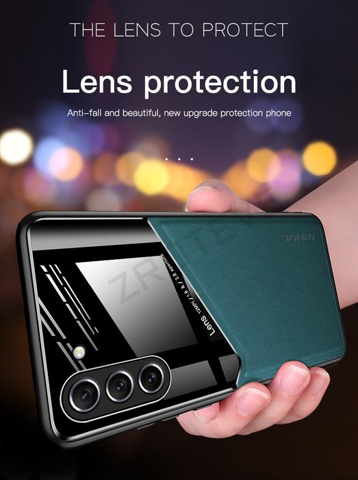 Samsung Galaxy S24 Ultra S24 S24+/ GENEROUS Кожен кейс с магнит