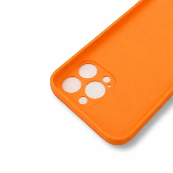 Силиконов гръб + камера за iPhone 17 Pro 17 Pro Max / Оранжев /