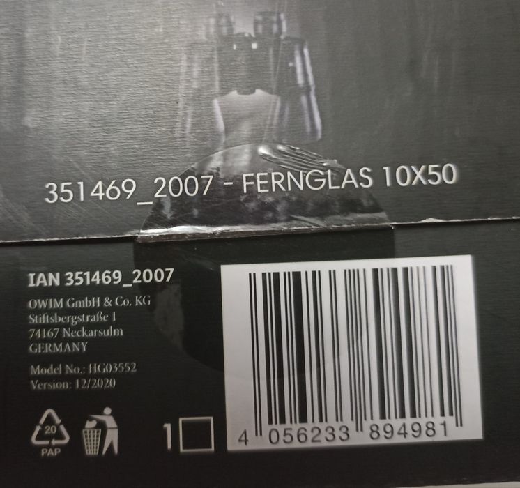 Продам новый немецкий бинокль.