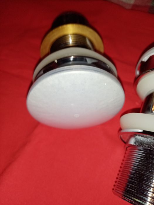 2 бр. Сифон за мивка с преливник с клапан