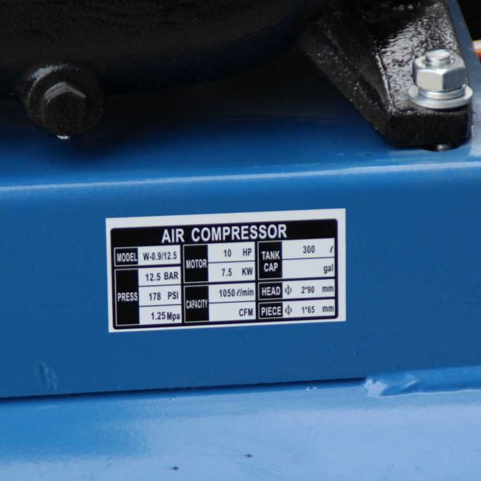 Компресор за въздух AIR TACH, 300 литра Дебит – 1050л/мин. 12.5 бара.
