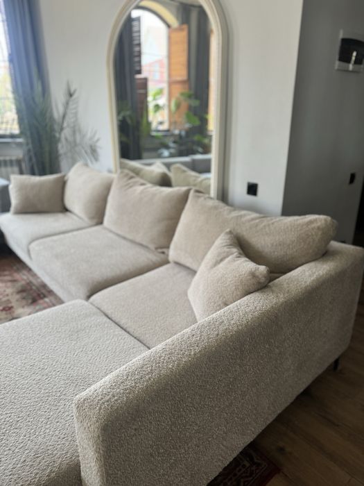 Угловой диван букле