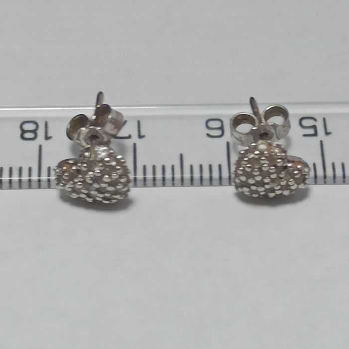 Cercei aur alb 14kt Amanet Canta