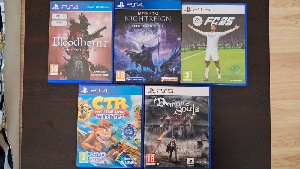 PS5 Slim + 5 игри