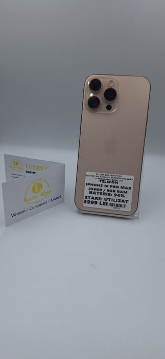 IPhone 16 Pro Max 256Gb 94% Baterie Garantie/ Factura #53712