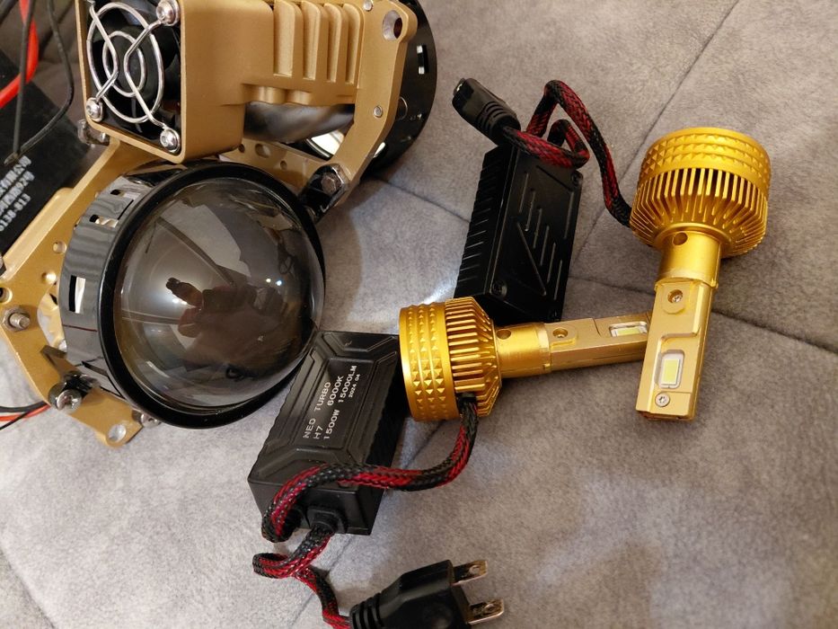 Bi Led модули(линзы), дальние led лампы h7