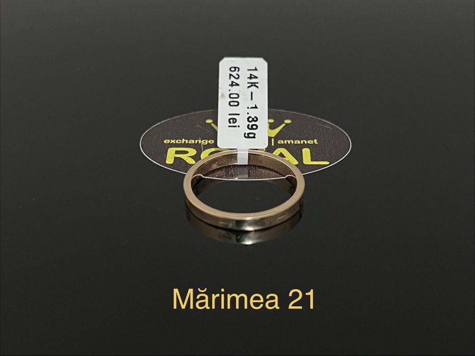 Bijuteria Royal CB : Inel stil Verigheta aur 14k 1,39gr
