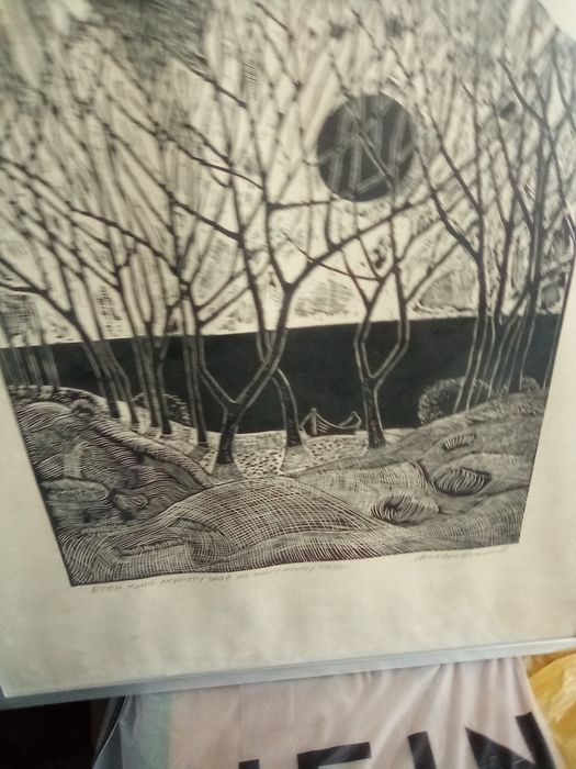 Картина Оригинала Гравюра от Михаил Николов от 1980г оригинала