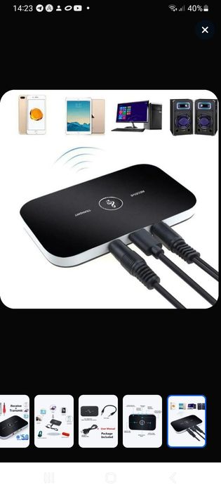 адаптер bluetooth 5.0 b6 беспроводной аудиоприемник и передатчик