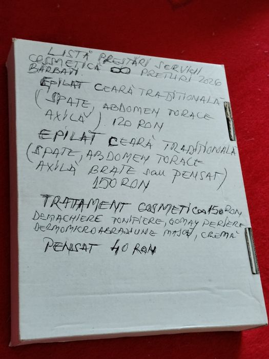 Servicii cosmetica  (pachete  și prețurile în descriere)