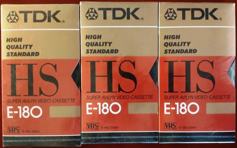 Видео касети TDK HS Super Avilyn Video Cassete E-180