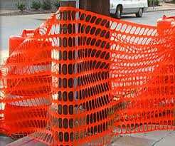 Сетка-ограждения аварийная пластиковая, оранжевая