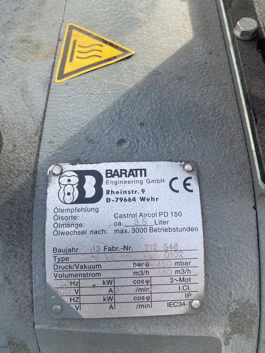 De vânzare pompa vid industrial