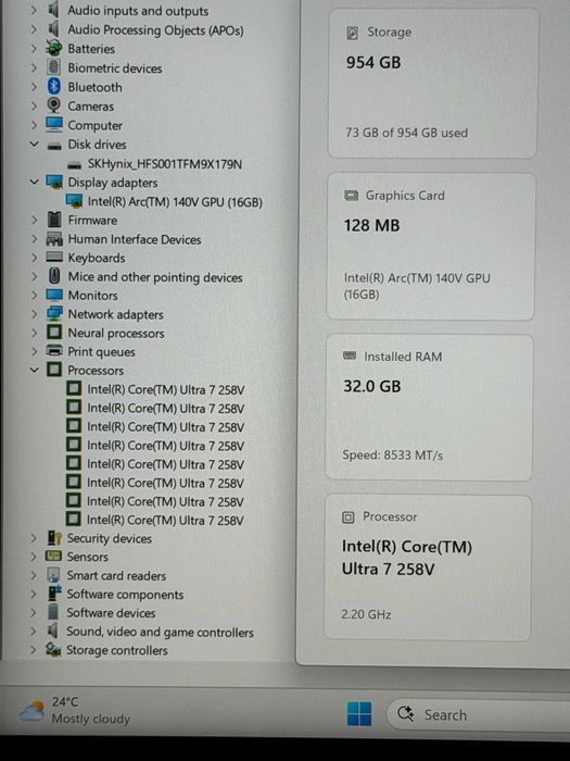 Lenovo T14 Gen 6`Ultra 7 258v Copilot+PC/32GB LPDDR5X/1TB SSD Gen5/Гаранция 32 Месеца/Батерия 100%-20 часа