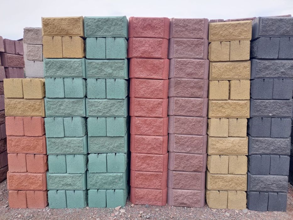 Сплитерные  блоки 200 тг рванные блоки пеноблоки