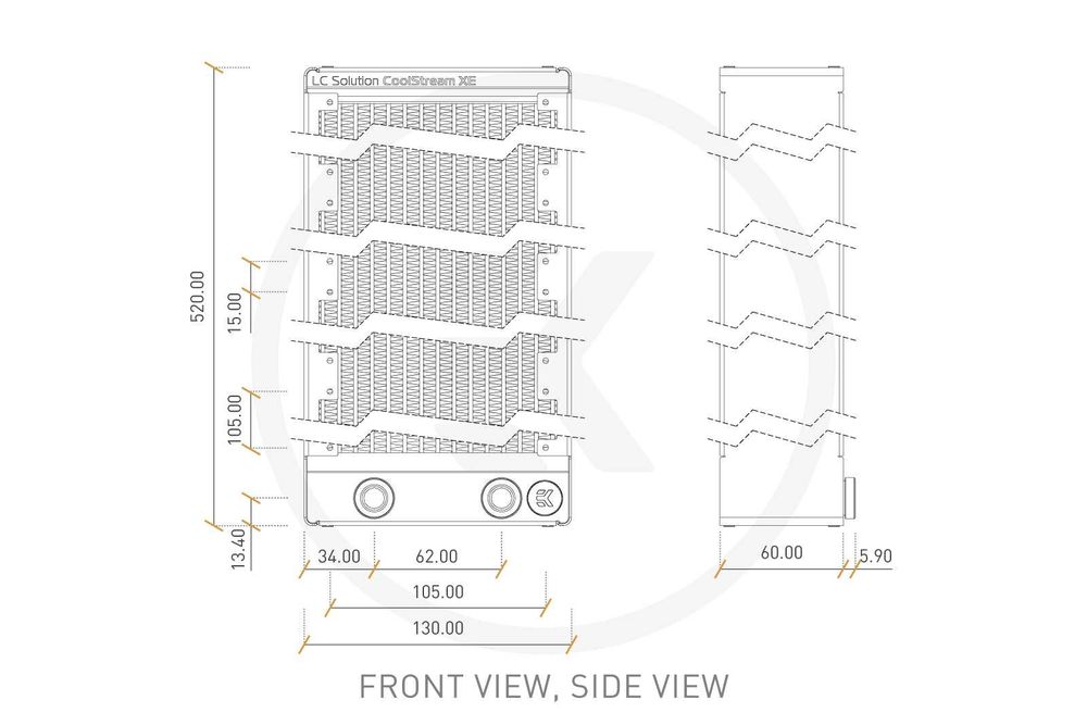 EK CoolStream XE 480 radiator aio