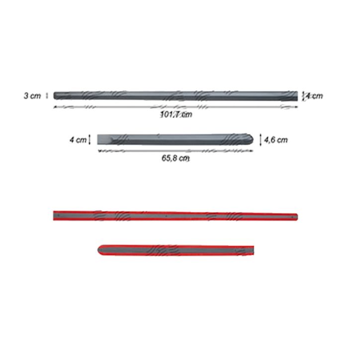 Ornament lateral complet Opel Corsa/-e F, 20; Insignia, 20; Karl, 20, Skoda Fabia, 202021; Kamiq, 20, Fiat Tipo, 20, Honda CR-V, 202018, Hyundai I20, 20; Tucson, 20, Kia Picanto, 20; Proceed, 20; RIO, 20, stanga/dreapta, negru