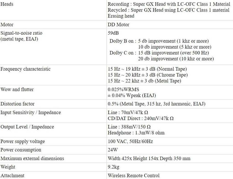 Кассетная дека Akai A&DGX-7100