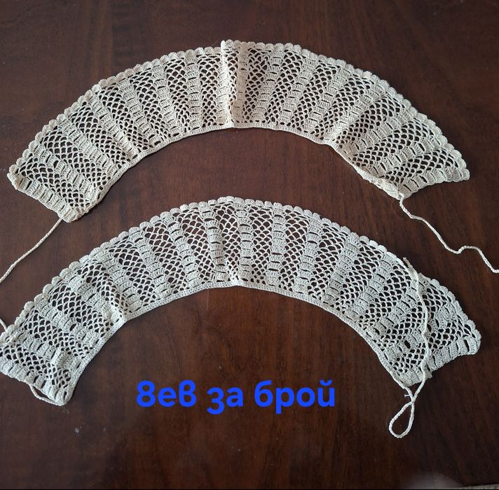 Нови плетени якички. Ръкавици